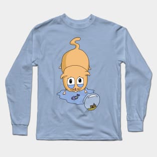 Sad Cat Long Sleeve T-Shirt